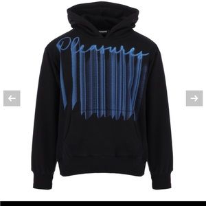 PLEASURES HOODIE WORN ONCE